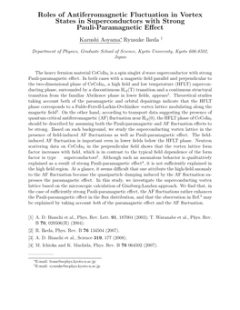 Roles of Antiferromagnetic Fluctuation in Vortex States in Superconductors with Strong Pauli-Paramagnetic Eﬀect