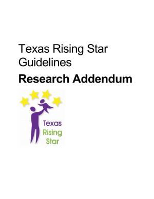 Texas Rising Star Guidelines Research Addendum