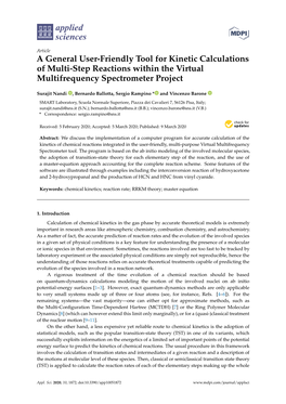 A General User-Friendly Tool for Kinetic Calculations of Multi-Step Reactions Within the Virtual Multifrequency Spectrometer Project