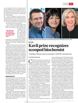 Kavli Prize Recognizes Scooped Biochemist