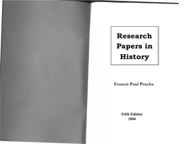 “Research Papers in History” by Paul Prucha