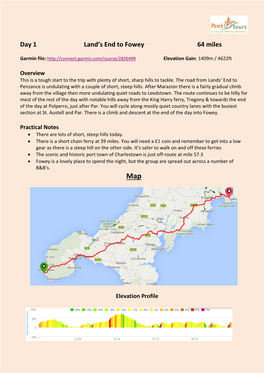 Sunday 1St August – Landsend to Fowey