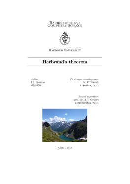 Herbrand's Theorem