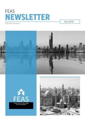 NEWSLETTER July 2018 FEAS New Members WELCOME OUR NEW MEMBERS