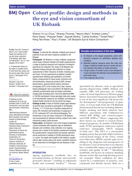 Design and Methods in the Eye and Vision Consortium of UK Biobank