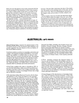 AUSTRALIA: Art News