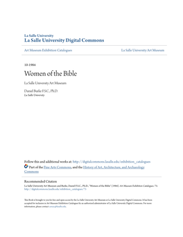 Women of the Bible La Salle University Art Museum