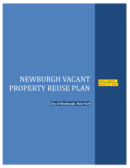 Newburgh Vacant Property Reuse Plan