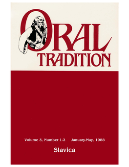 Oral Tradition 3.1-2