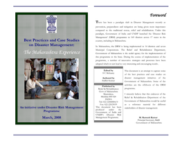 Best Practices & Case Studies on Disaster Management