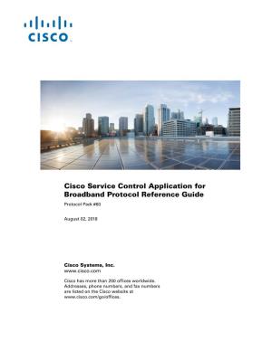 Cisco SCA BB Protocol Reference Guide