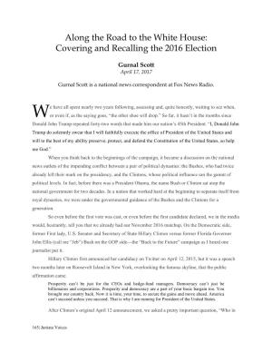 Covering and Recalling the 2016 Election
