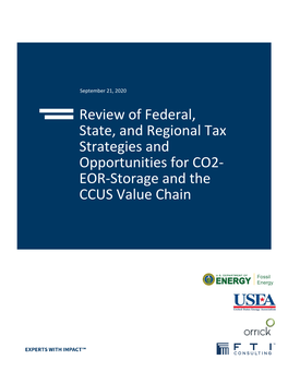 EOR-Storage and the CCUS Value Chain