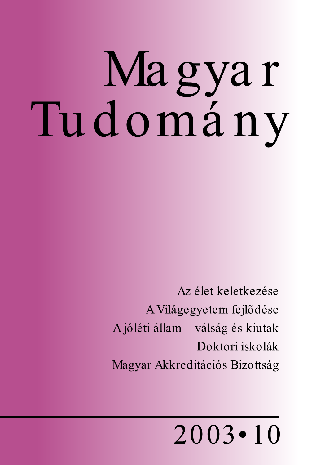 Magyar Tudomány