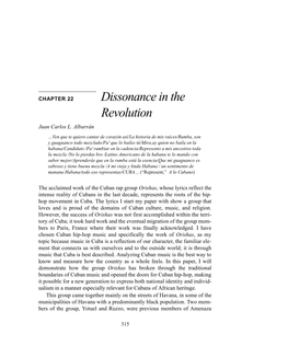 Dissonance in the Revolution Juan Carlos L