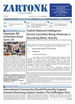 Turkish National Intelligence Service Considers Being Armenian A