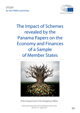 The Impact of Schemes Revealed by the Panama Papers on the Economy and Finances of a Sample of Member States