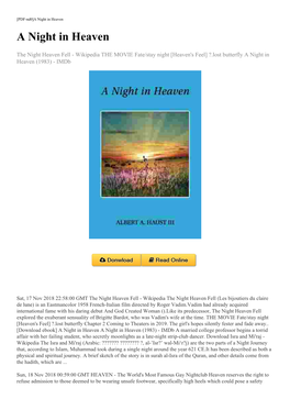 [Download Ebook] a Night in Heaven
