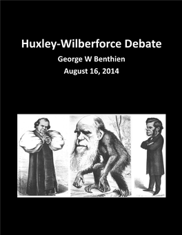 Huxley-Wilberforce Debate (PDF)