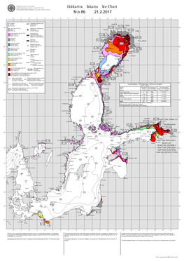 Jääkartta Iskarta Ice Chart N:O 86 21.2.2017