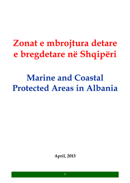 Zonat E Mbrojtura Detare E Bregdetare Në Shqipëri
