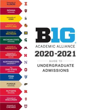 Big 10 Academic Alliance Guide to Undergraduate Admissions