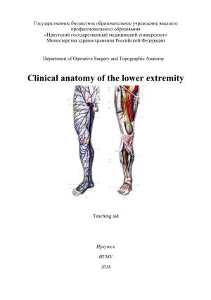 Clinical Anatomy of the Lower Extremity