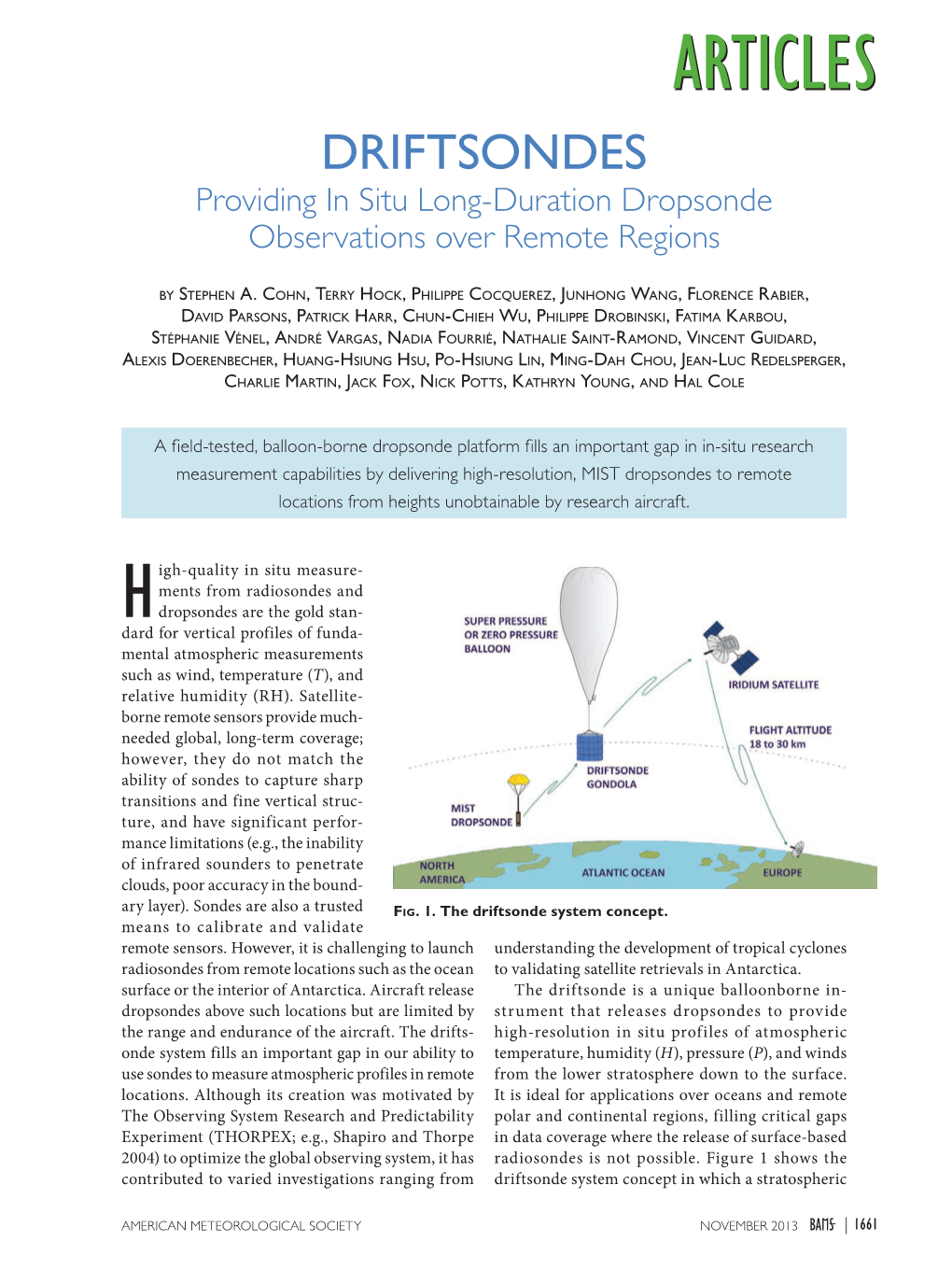 Driftsondes Providing in Situ Long-Duration Dropsonde Observations Over Remote Regions