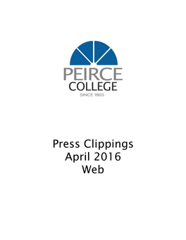 Press Clippings April 2016