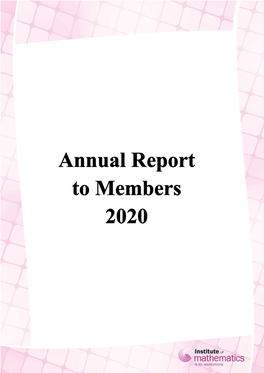 Annual Report to Members 2020 (Pdf)