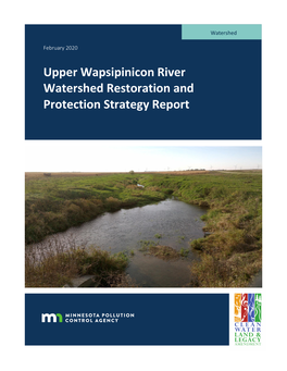 Upper Wapsipinicon River Watershed WRAPS Report (Wq-Ws4-67A)