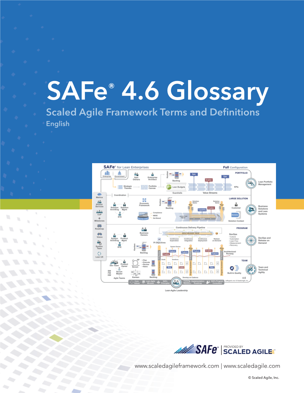 Safe® 4.6 Glossary Scaled Agile Framework Terms and Defnitions English