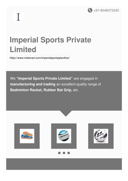 Imperial Sports Private Limited