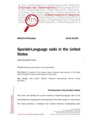 Spanish-Language Radio in the United States