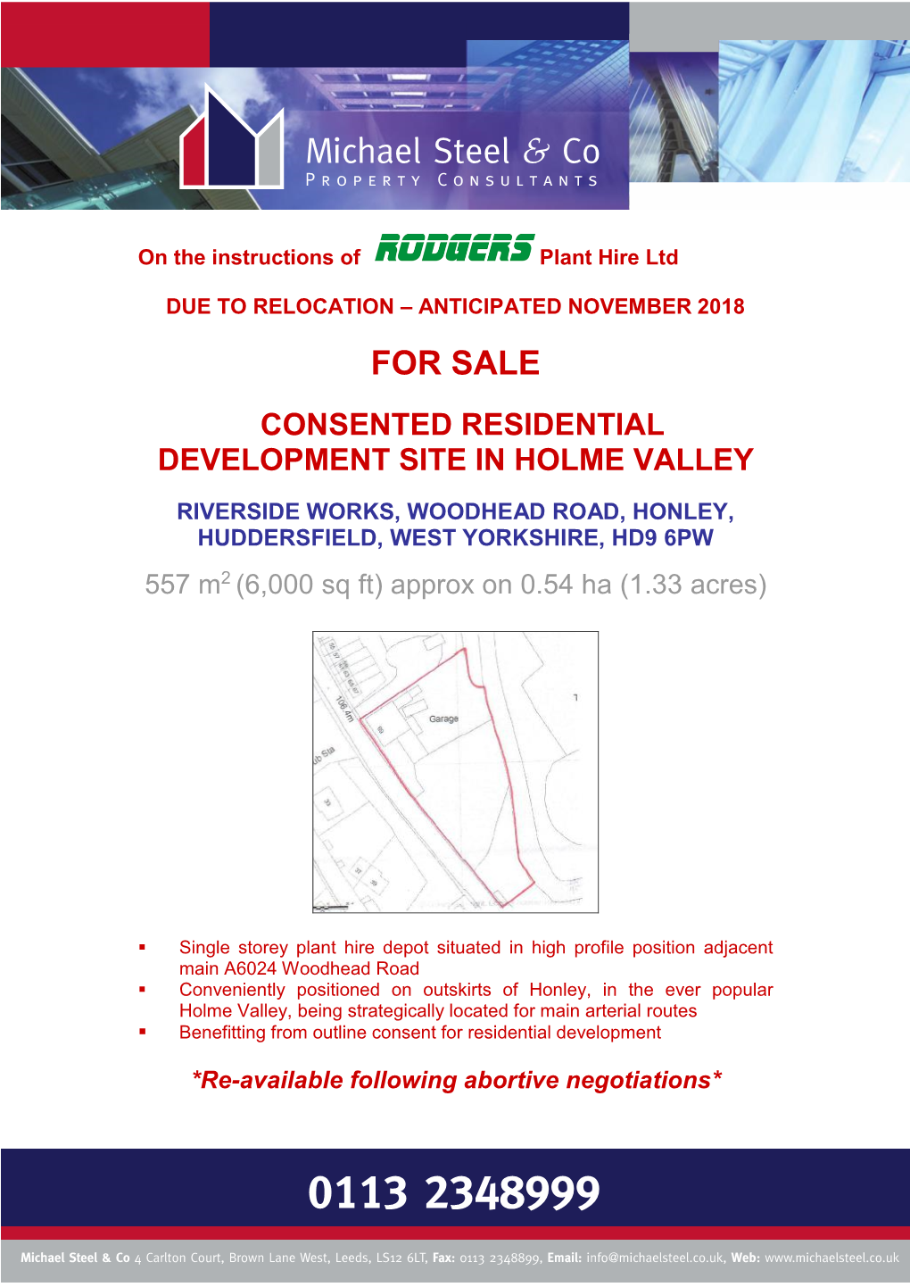 For Sale Consented Residential Development Site in Holme Valley Riverside Works, Woodhead Road, Honley, Huddersfield, West Yorkshire, Hd9