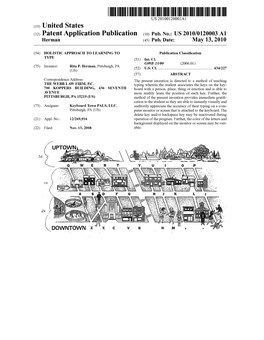 (12) Patent Application Publication (10) Pub. No.: US 2010/0120003 A1 Herman (43) Pub