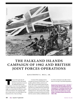 The Falkland Islands Campaign of 1982 and British Joint Forces Operations