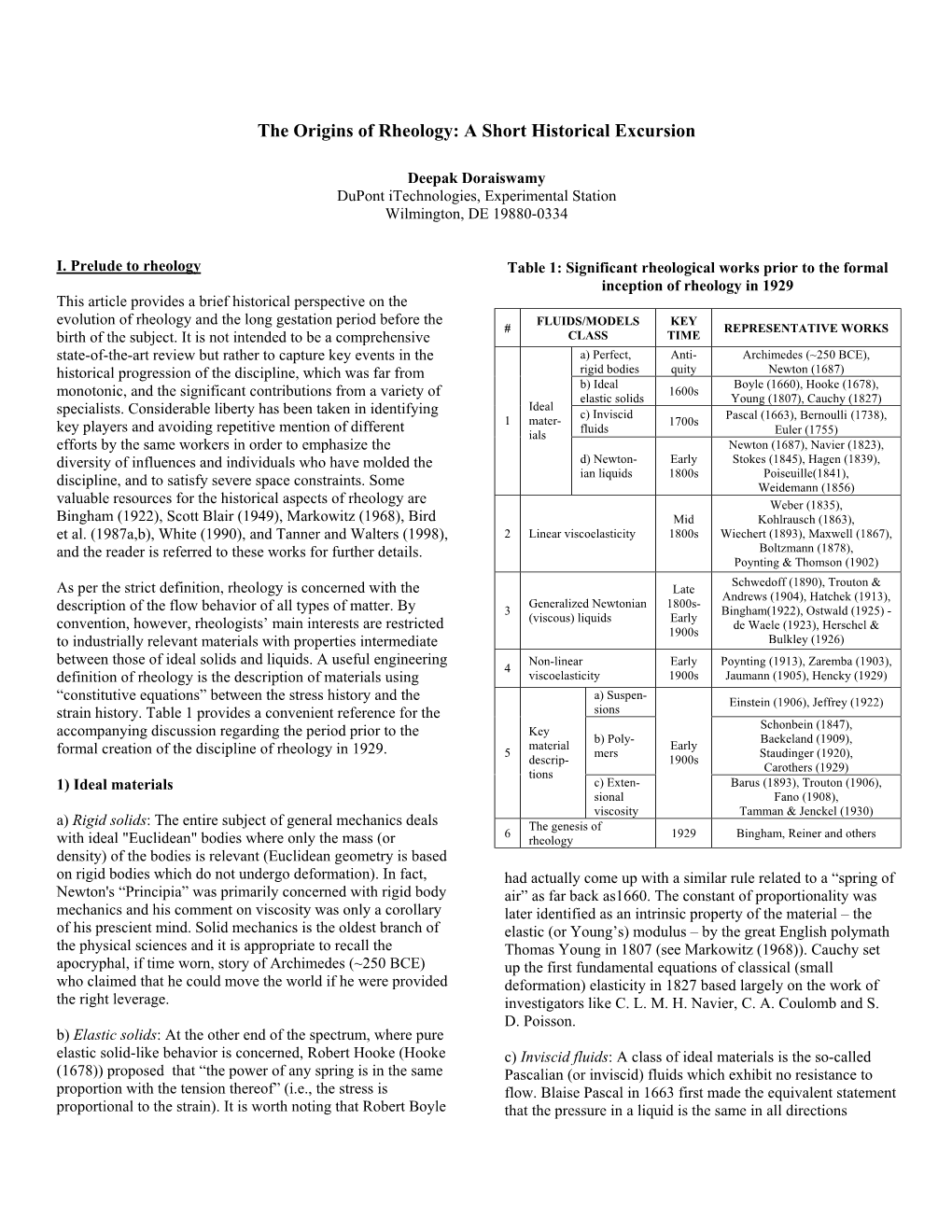 The Origin of Rheology