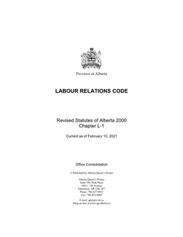 Labour Relations Code