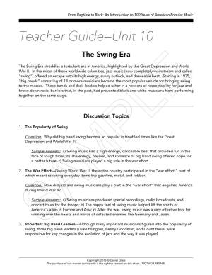 Teacher Guide—Unit 10