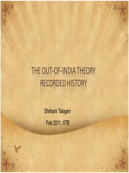 The out of India Theory 2