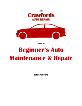 Beginner S Auto Maintenance & Repair