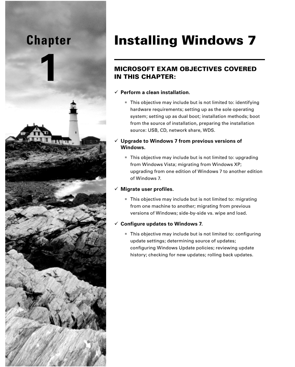 Installing Windows 7 Chapter