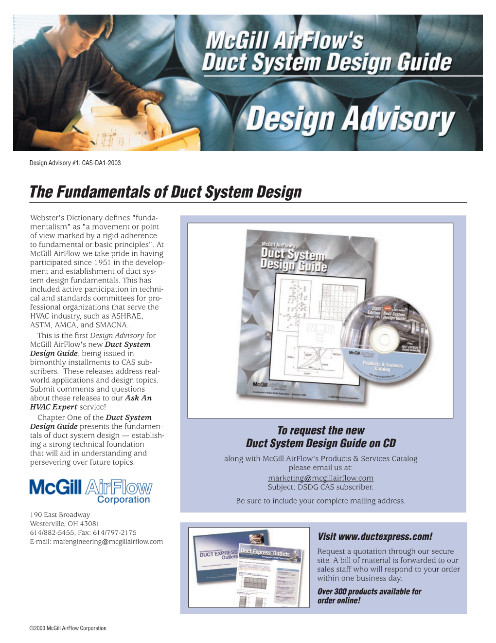 The Fundamentals of Duct System Design