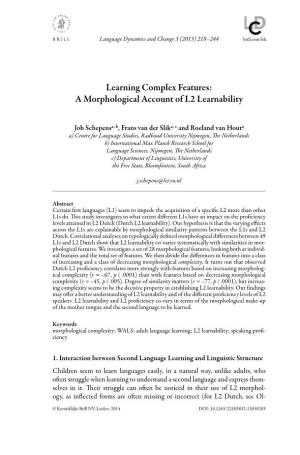 A Morphological Account of L2 Learnability