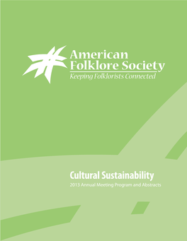 American Folklore Society Keeping Folklorists Connected