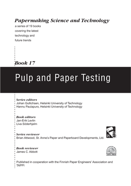 Pulp and Paper Testing