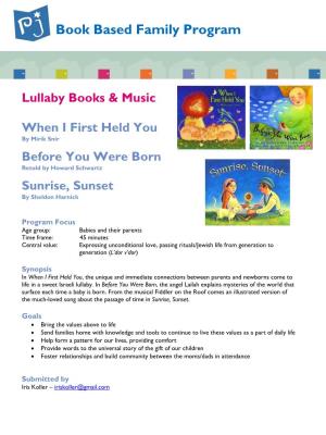 Book Based Family Program