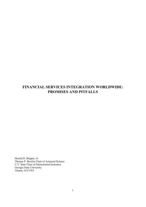 Financial Services Integration Worldwide: Promises and Pitfalls