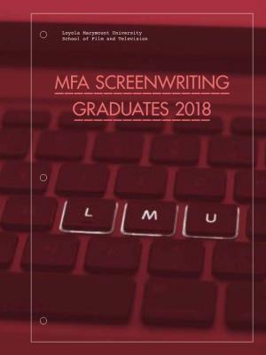 MFA Screenwriting Directory 2018